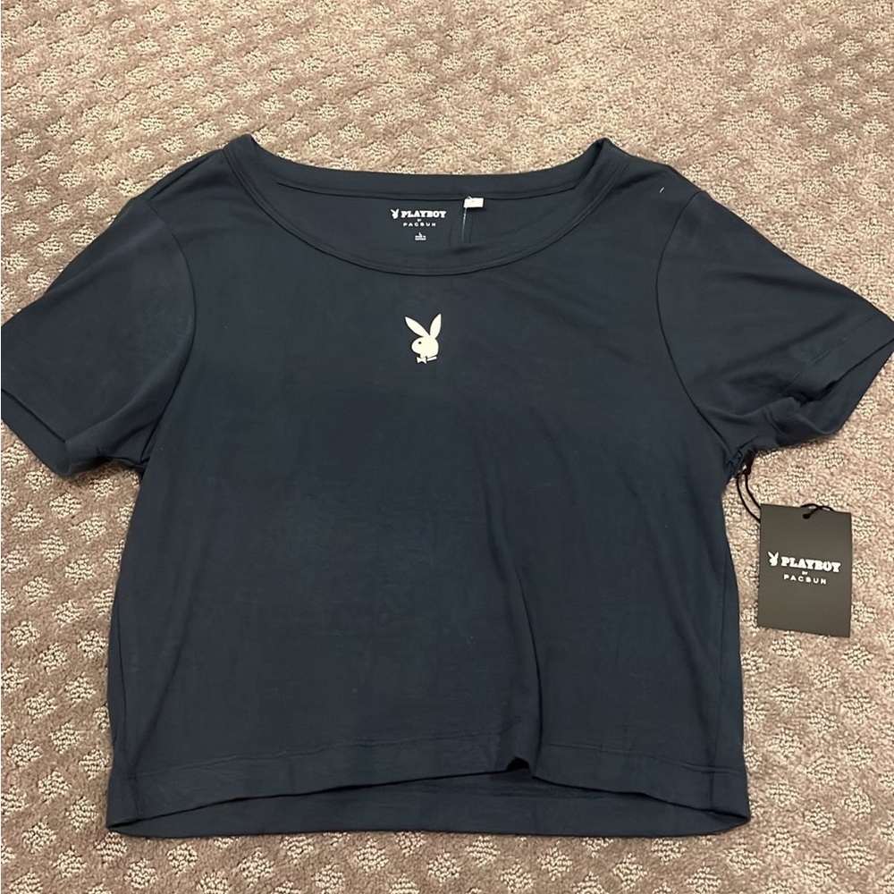 Playboy crop tee